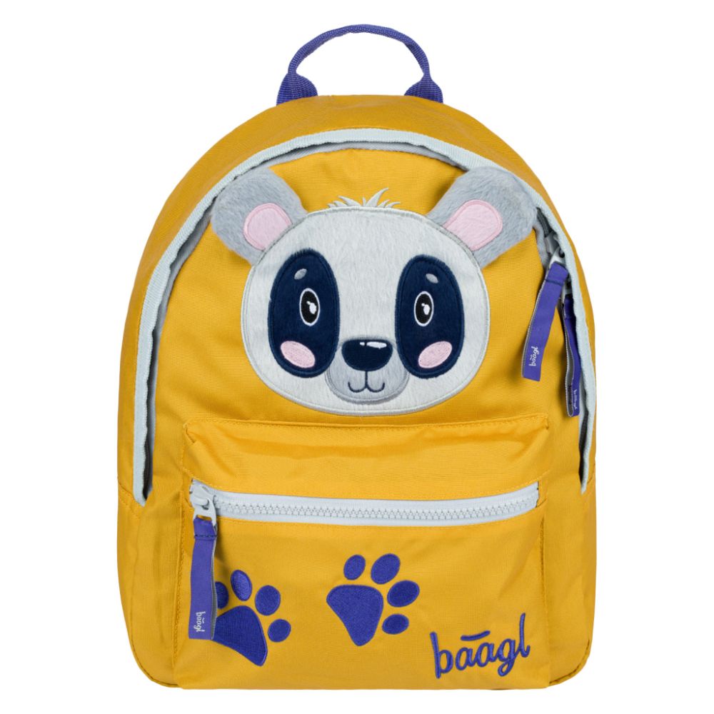 Baagl Kindergartenrucksack - Waschbär | Kleiner Vorschulrucksack, Kita-Rucksack mit Brustgurt