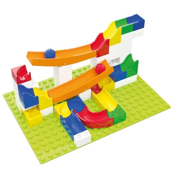 HUBELINO Kugelbahn - Verlängerung 45 Stück, mit Wiege