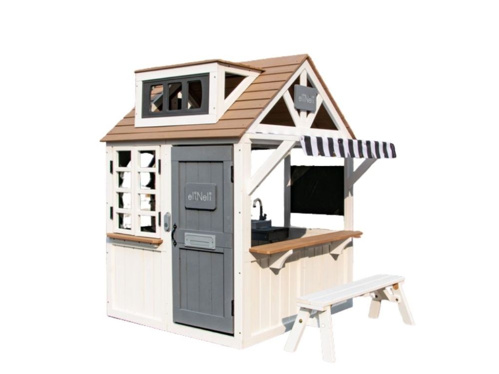 Kinder-Gartenhaus aus Holz - Vintage Design