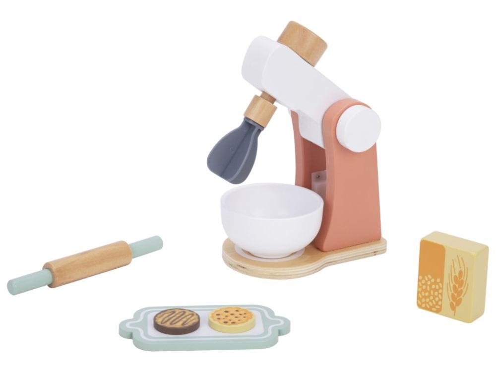 Mixer Spielset | die Kinder-Küchenmaschine mit Zubehör aus Holz