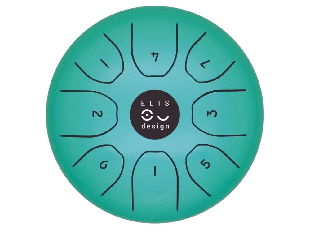 Drumboo Klein – Mint | Metall Handpan Klanginstrument für Entspannung & Kreativität