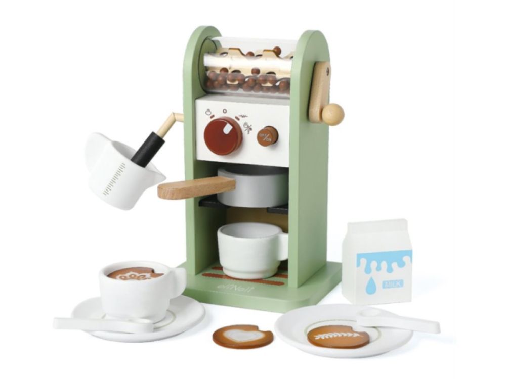Holz-Kaffeemaschine | das Kaffeemaschinen-Spielset mit Mühle