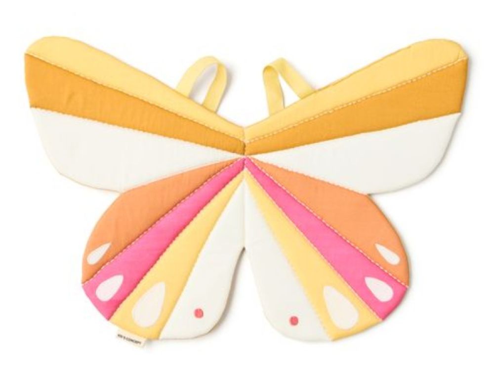 Kinderkostüm - Schmetterling gelb und rosa