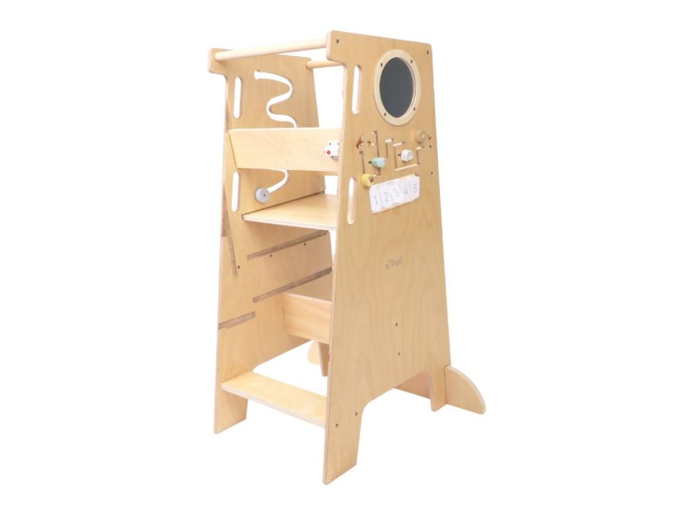 Wachsender Lernturm Educational 5in1 Play PRO – 90 cm, Tiere | Vielseitiger Lern- & Spielturm für kleine Entdecker