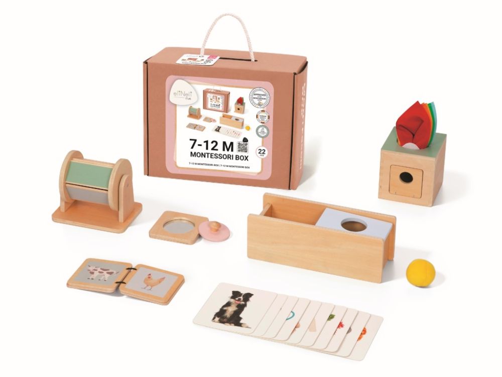 Montessori-Spielzeugset für Babys | Lernbox (7-12 Monate)