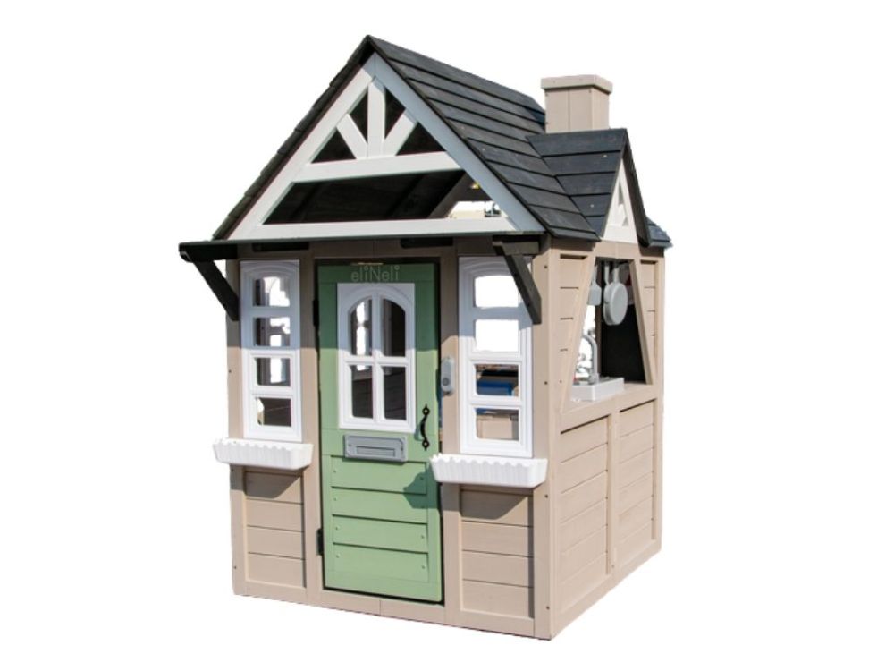 Kinder-Gartenhaus aus Holz Deluxe