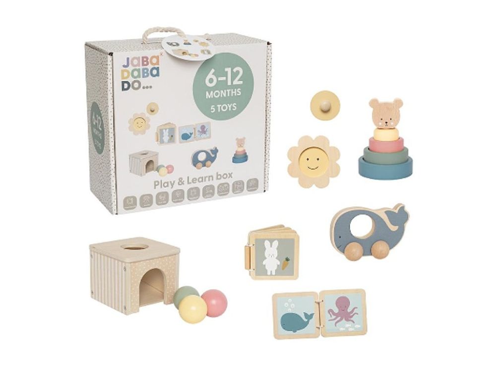 Lernbox für Babys | das Spielzeugset für 6–12 Monate